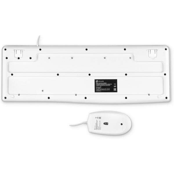 Клавиатура + мышь Oklick S650 (белый)