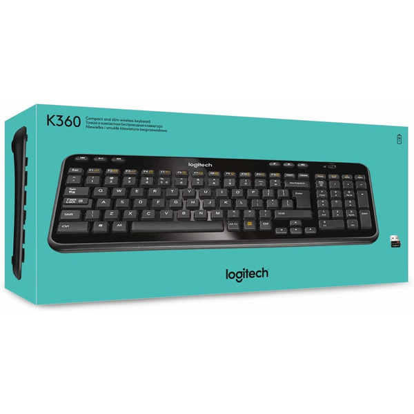 Клавиатура LOGITECH K360 920-003095 (черный)