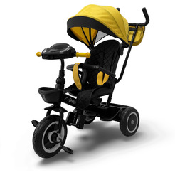 Беговел-велосипед Bubago Dragon BG 161-1 (черный/желтый)