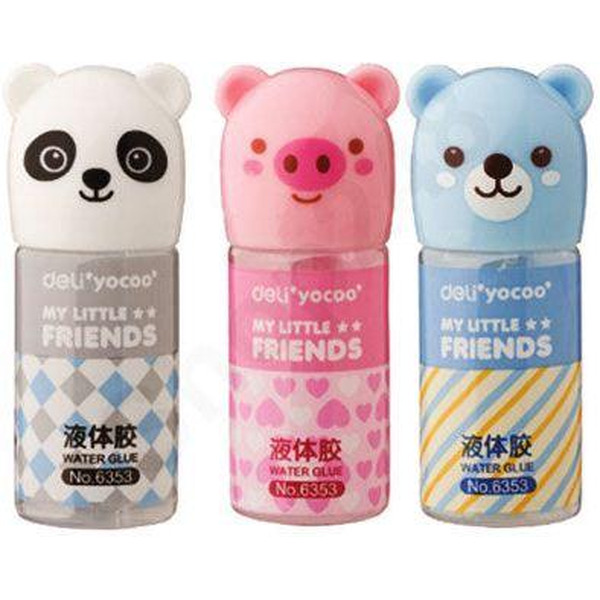 Клей канцелярский DELI Звери (6353)