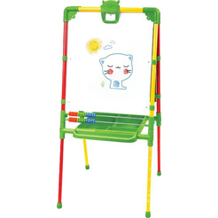 Мольберт детский Ника М2Л/СФ2 (желто-красный)