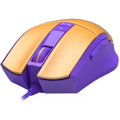 Мышь A4Tech Bloody L65 Max (желтый/фиолетовый)