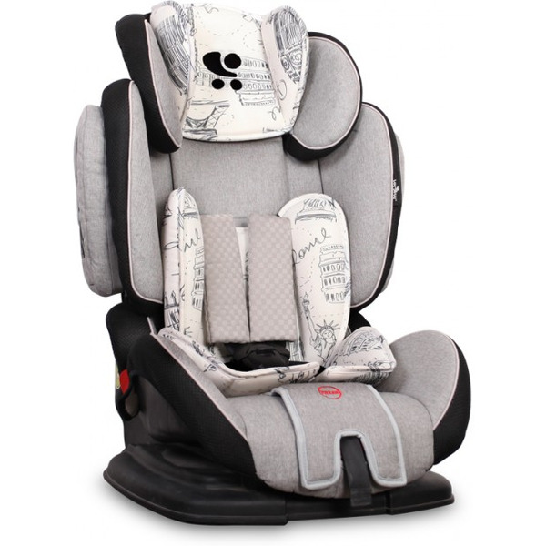 Детское автокресло LORELLI Magic+SPS Premium (Black Grey Cities)