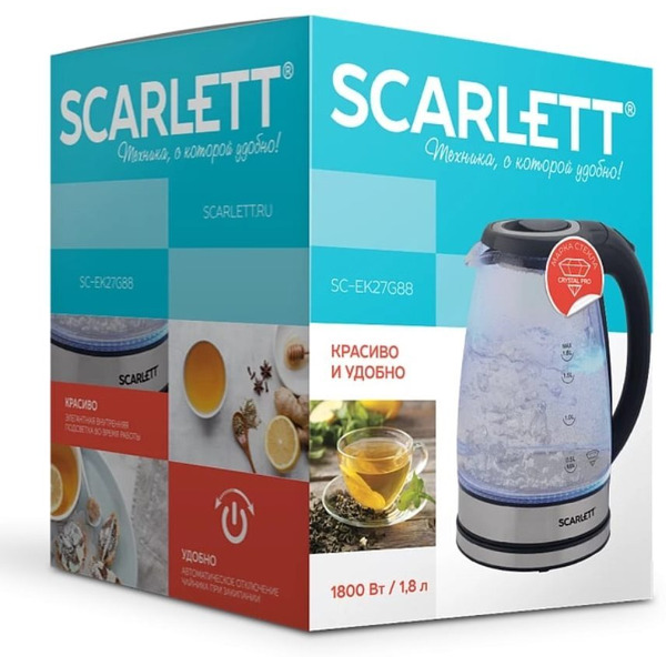 Чайник электрический Scarlett SC-EK27G88