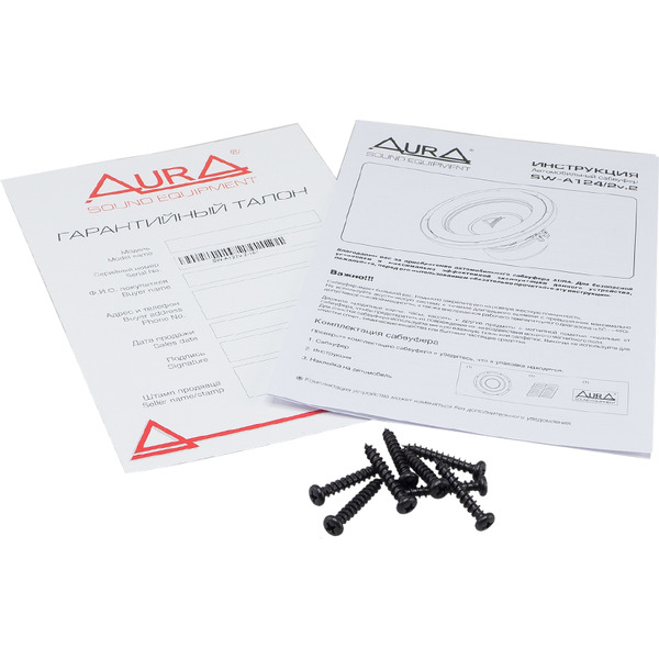 Автомобильный сабвуфер AURA SW-A124 V2