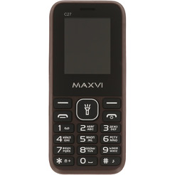 Мобильный телефон MAXVI C27+ ЗУ WC-112 (коричневый)