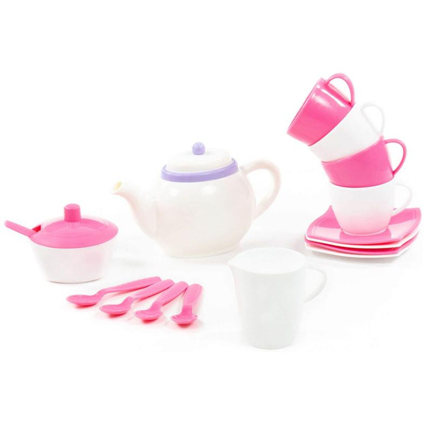 Набор детской посуды Полесье Алиса 58966 (на 4 персоны, в сеточке)