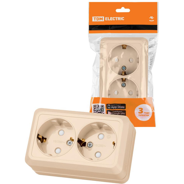 Розетка TDM Electric Ладога SQ1801-0066