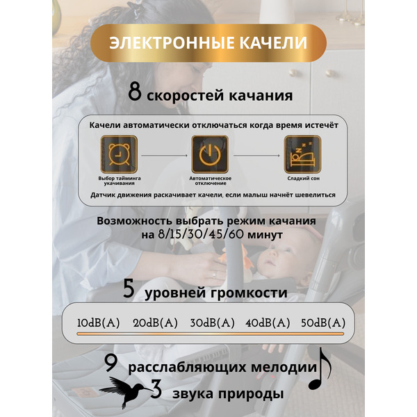 Стульчик для кормления 4в1 VipBaby POLLY GRAPHITE