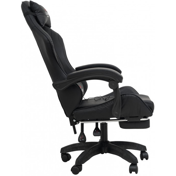 Игровое кресло Calviano 1583 (черное, вибромассажное)