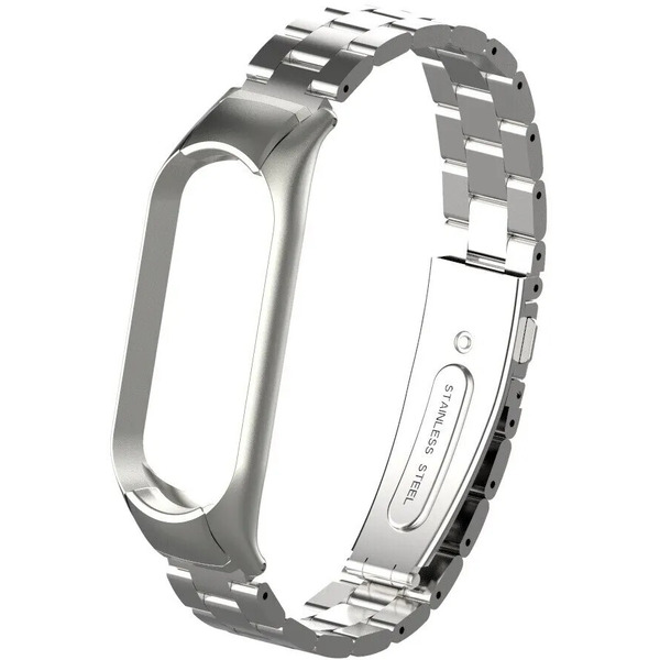 Ремешок Bingo Stainless для Xiaomi Mi Band 5/6 Серебристый