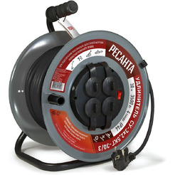 Удлинитель силовой на металлической катушке Ресанта СУ-3х2,5КГ-30/3 (61/118/9)