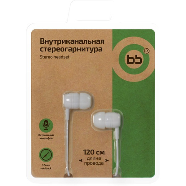 Наушники Nobby BB-EP-01 (белый)