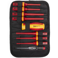 Отвертка диэлектрическая КВТ со сменными битами НИО-4408 ПРОФИ