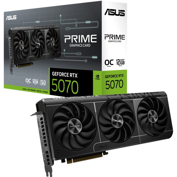 Видеокарта ASUS Prime GeForce RTX 5070 12GB GDDR7 OC Edition PRIME-RTX5070-O12G