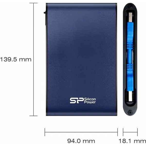 Внешний накопитель Silicon-Power Armor A80 1TB (SP010TBPHDA80S3B)