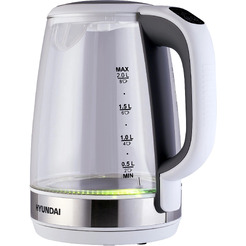 Электрический чайник Hyundai HYK-G8880 (серый/серебристый)