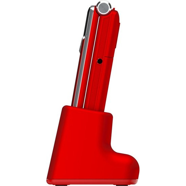 Кнопочный телефон Maxvi E11ds (красный/серебристый)