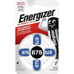 Батарейка Energizer EZ Turn & Lock 675 BL4