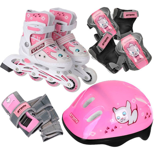 Роликовые коньки Atemi AJIS-12.08 Kitty (р-р 38-41)