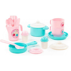 Набор игрушечной посуды Полесье Хозяюшка 80127 (на 2 персоны)