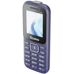 Кнопочный телефон Olmio A14 (синий)