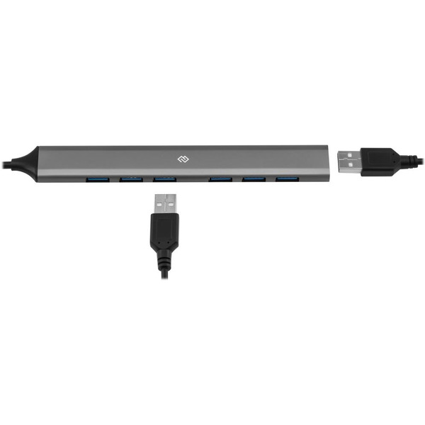Разветвитель USB-C + USB-A Digma DHUB-7USB-AC-3.0
