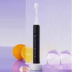 Электрическая зубная щетка Infly Sonic Electric Toothbrush T03S (футляр, 2 насадки, черный)