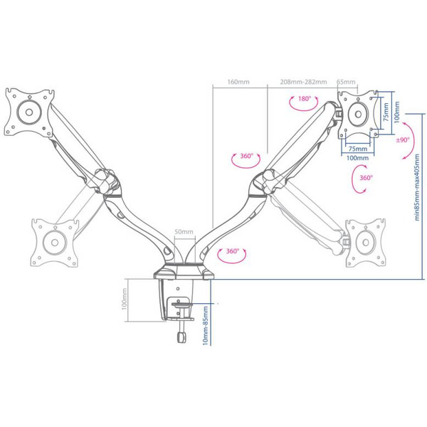 Кронштейн для монитора Arm Media LCD-T22
