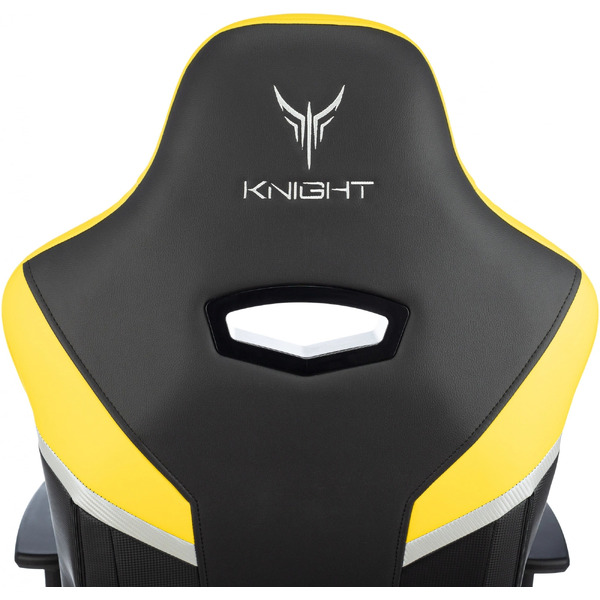 Кресло игровое Бюрократ Knight Thunder 5X (черный/желтый)