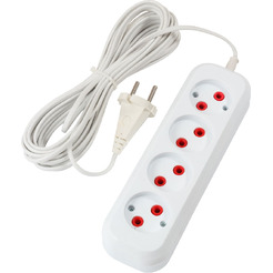Удлинитель бытовой ENGY "Эконом" 7 м, 4 розетки