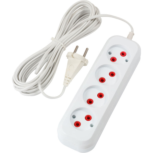 Удлинитель бытовой ENGY "Эконом" 7 м, 4 розетки