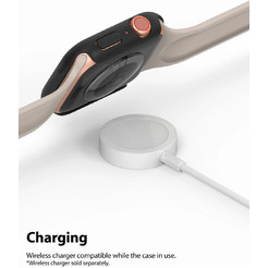 Чехол Ringke SLIM для Apple Watch SE3/SE2/SE/6/5/4 44mm CLEAR(1шт) + BLACK(1шт)