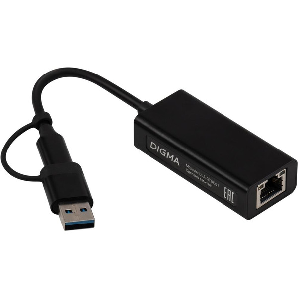 Сетевой адаптер 2.5G Ethernet Digma DLA-GTUC01