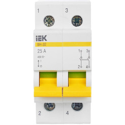 Выключатель нагрузки IEK ВН-32 2Р 25А MNV10-2-025