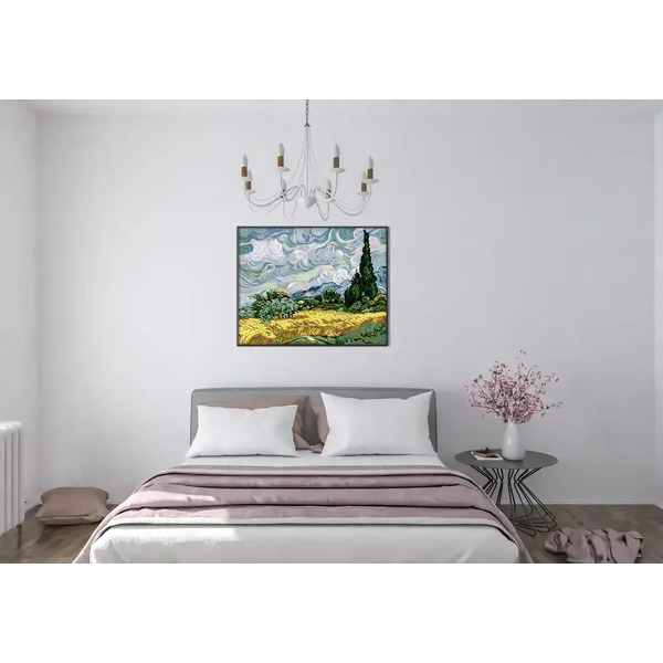 Картина по номерам PaintLine Ван Гог. Пшеничное поле с кипарисами PL-00089