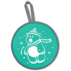 Санки-ледянка НИКА ЛР40 Медвежонок (зеленый)