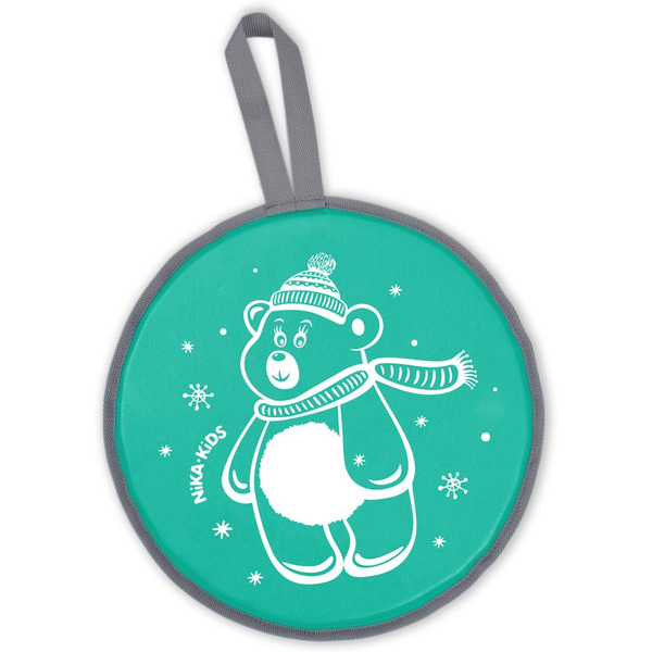 Санки-ледянка НИКА ЛР40 Медвежонок (зеленый)