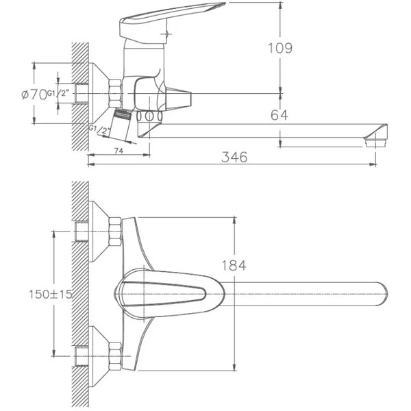 Смеситель Haiba HB2207