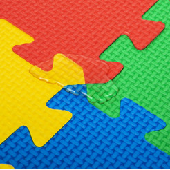 Коврик-пазл Юнландия 9 элементов 30х30см 664663