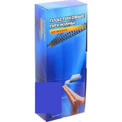 Пластиковые пружины Office Kit 22мм / BP2067 (50шт, синий)