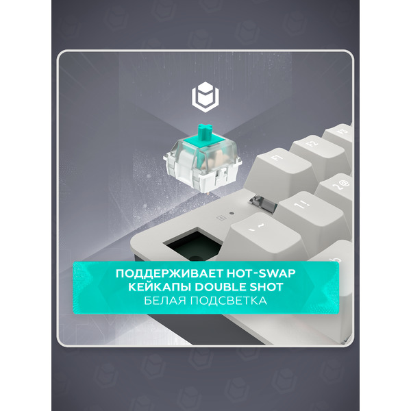 Клавиатура IO by Red Square Typex v2 g3ms Sapphire io213 (светло-серый)