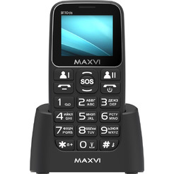 Мобильный телефон Maxvi B110ds +ЗУ WC-112 (черный)