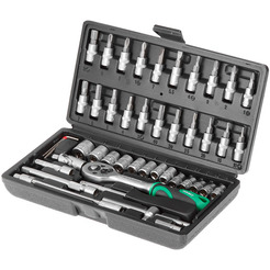 Набор головок и бит Волат 19050-46