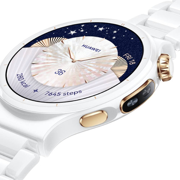 Умные часы Huawei Watch 6 Pro 43 мм LEB-AL10 (белый, с белым керамическим браслетом)