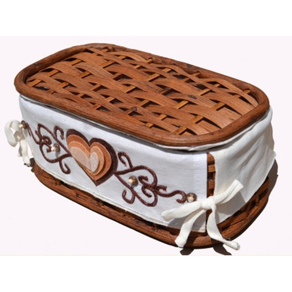 Корзина плетеная с крышкой FIL-SCAN 01-077/XS