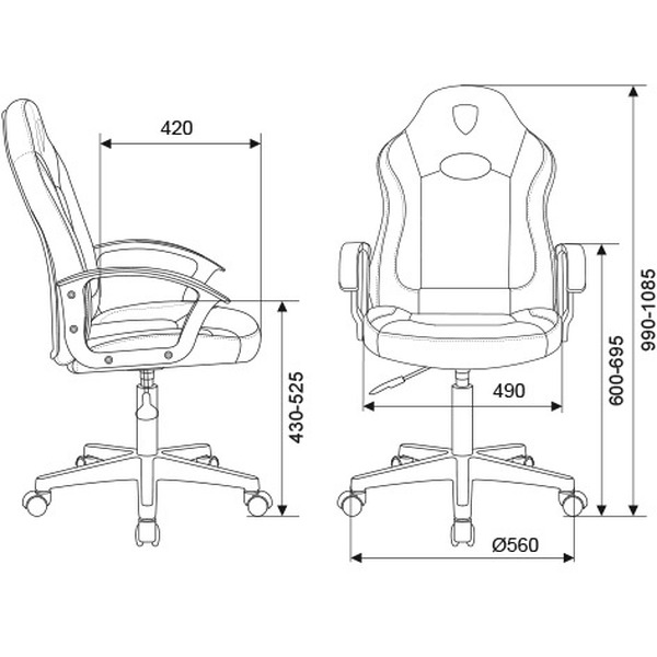 Кресло Zombie 11LT (черный)