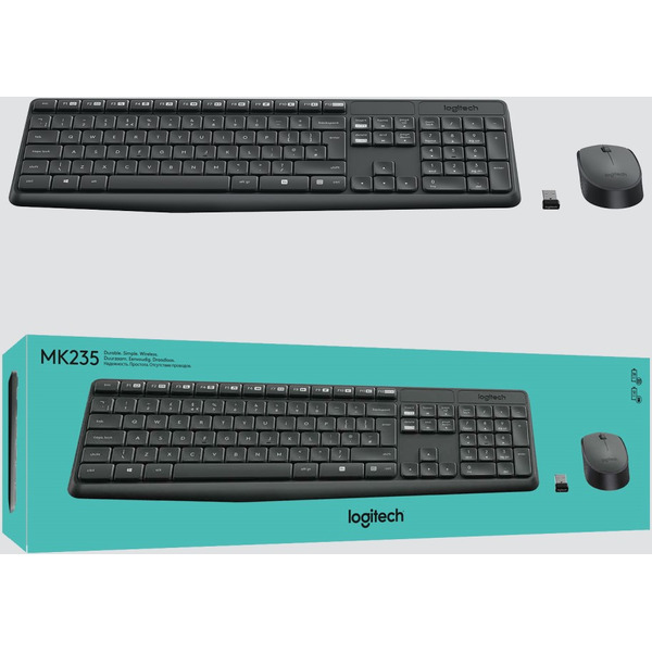 Клавиатура+Мышь LOGITECH MK235 (L920-007948)