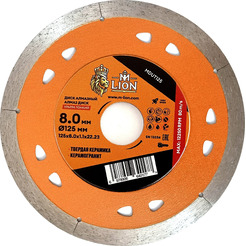 Диск алмазный по керамике ультратонкий M-Lion MDUT125 125*22,23мм