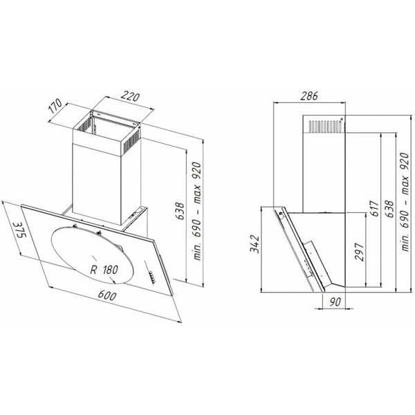 Вытяжка Akpo Selene Eco 60 WK-4 (белый)